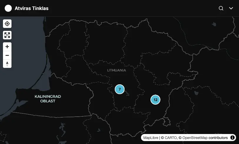 Vilnius Meshtastic map